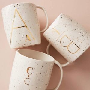 NWT | Anthropologie Monogramed Mug | “A”